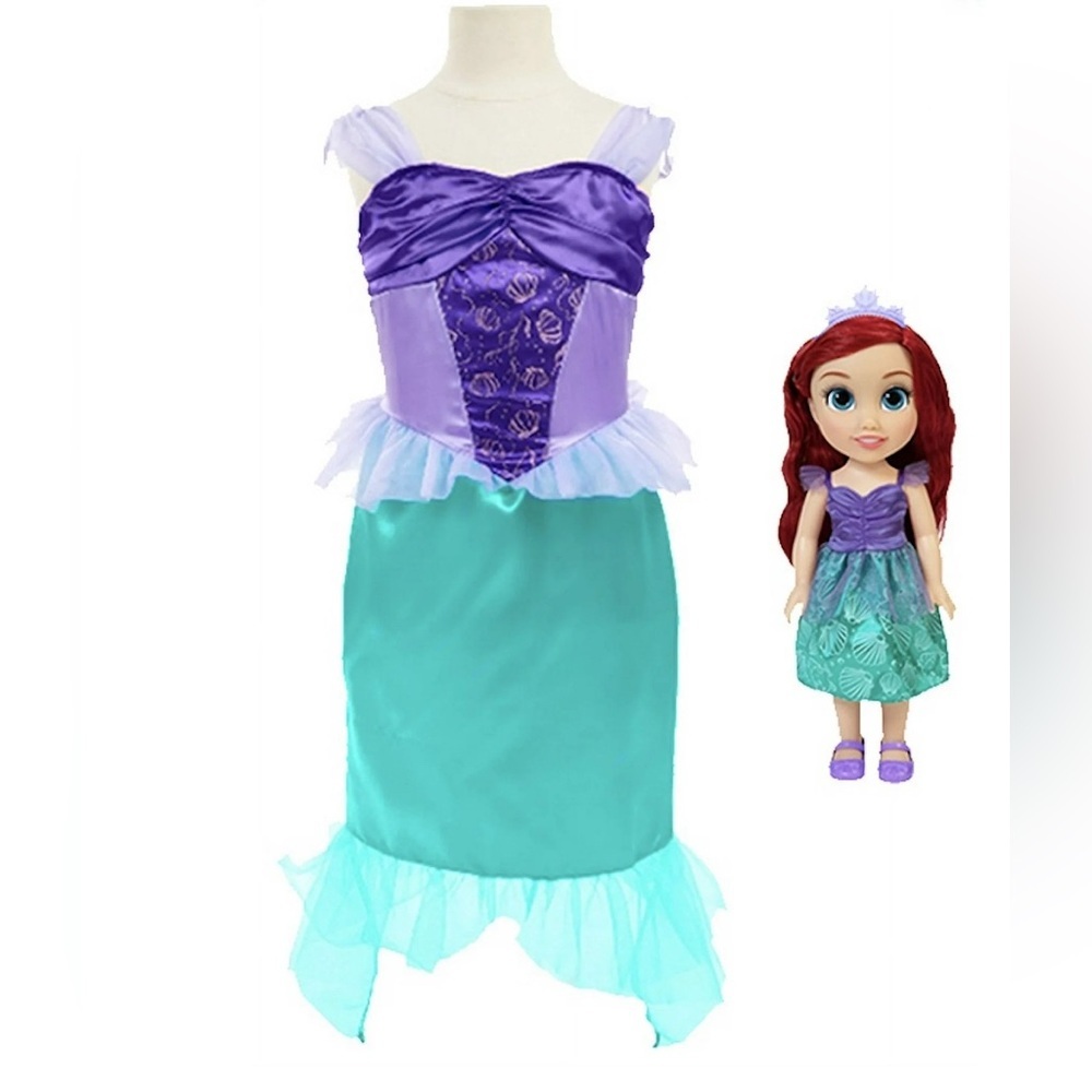 NEW Disney's Princess Ariel 14 inch Toddler Doll with Dress up Outfit